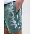 Jack & Jones Junior Jack & Jones Junior Boys Swim Short JPSTMAUI Splicelogo Solid Green