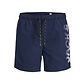 Jack & Jones Junior Jack & Jones Junior Boys Swim Short JPSTMAUI Splicelogo Solid Dark Blue