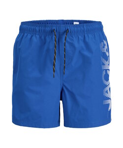 Jack & Jones Junior Jongens Zwemshort JPSTMAUI Splicelogo Effen Blauw