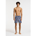 Shiwi Shiwi Men's Swim Short MIKE 7" Starfish Print Dark Blue/White