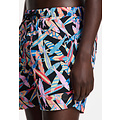 Shiwi Shiwi Men's Swim Short NICK 6" Fish Print Multicolor