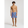 Shiwi Shiwi Heren Zwemshort MIKE 7" Zeester Print Blauw/Oranje