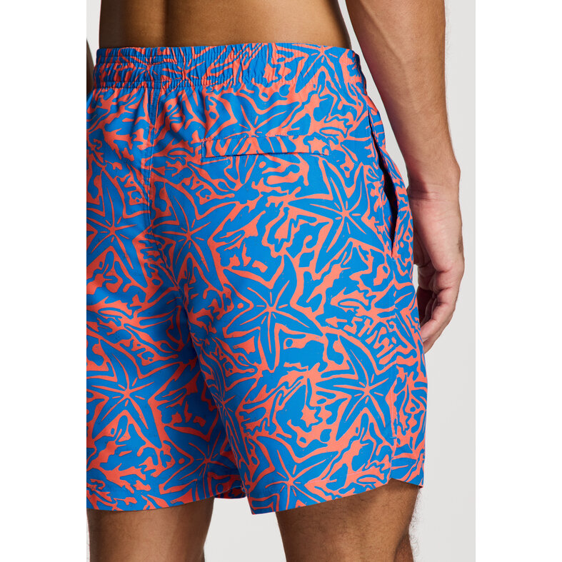 Shiwi Shiwi Men's Swim Short MIKE 7" Starfish Print Blue/Orange