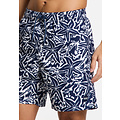 Shiwi Shiwi Heren Zwemshort MIKE 7" Zeester Print Donkerblauw/Wit
