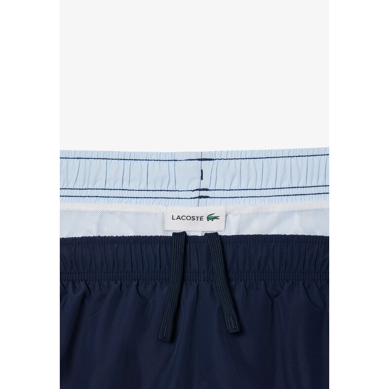 Lacoste Lacoste Zwemshort Heren Zwembroek Colorblock Donkerblauw