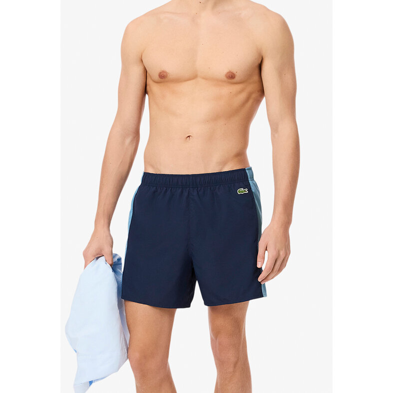 Lacoste Lacoste Swim Shorts Men's Swim Pants Colorblock Dark Blue