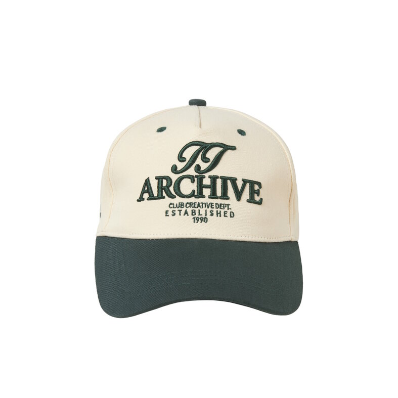 Jack & Jones Jack & Jones Men's Baseball Cap JACFRAME Cap Cream White/Green