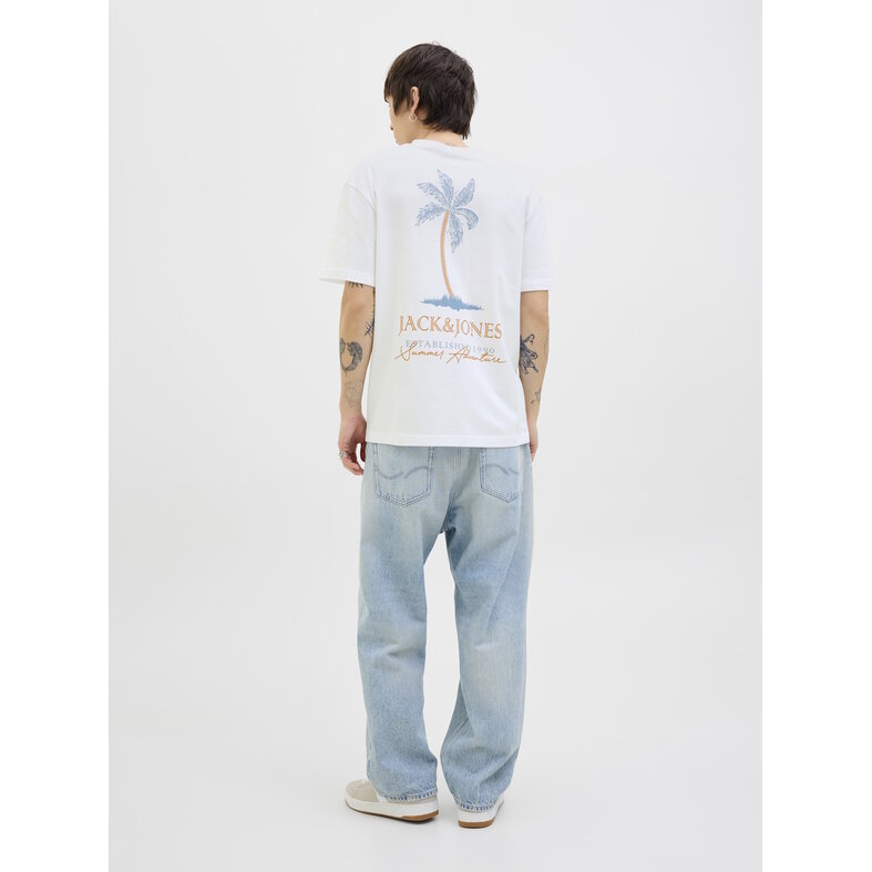 Jack & Jones Jack & Jones Men's T-shirt JJSUMMER Round Neck White