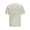 Jack & Jones Jack & Jones Men's T-shirt JJSUMMER Round Neck Beige