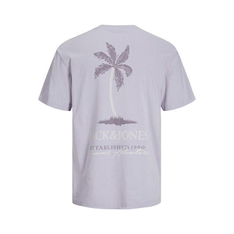 Jack & Jones Jack & Jones Men's T-shirt JJSUMMER Round Neck Purple