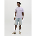 Jack & Jones Jack & Jones Heren T-shirt JJSUMMER Ronde Hals Paars