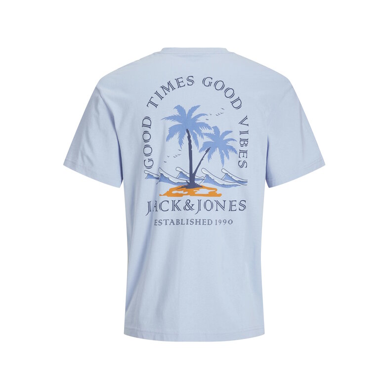 Jack & Jones Jack & Jones Men's T-shirt JJSUMMER Round Neck Light Blue