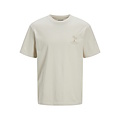 Jack & Jones Jack & Jones Men's T-shirt JJSUMMER Round Neck Beige