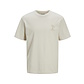 Jack & Jones Jack & Jones Heren T-shirt JJSUMMER Ronde Hals Beige