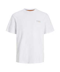 Jack & Jones Men's T-shirt JJSUMMER Round Neck White