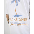 Jack & Jones Jack & Jones Heren T-shirt JJSUMMER Ronde Hals Wit