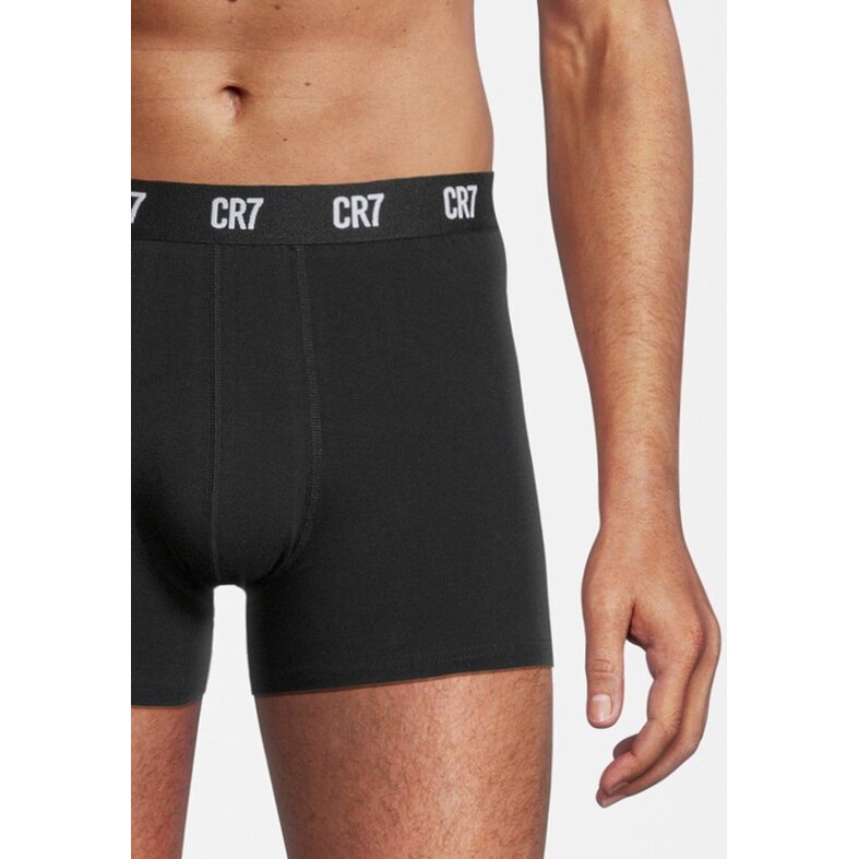 CR7 CR7 Heren Boxershorts Korte Pijp Multipack Katoen 5-Pack Wit/Grijs/Zwart
