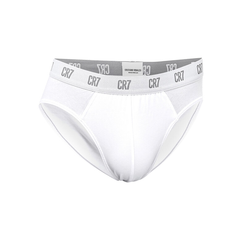 CR7 CR7 Men's Briefs 3-Pack Plain Black/White/Gray