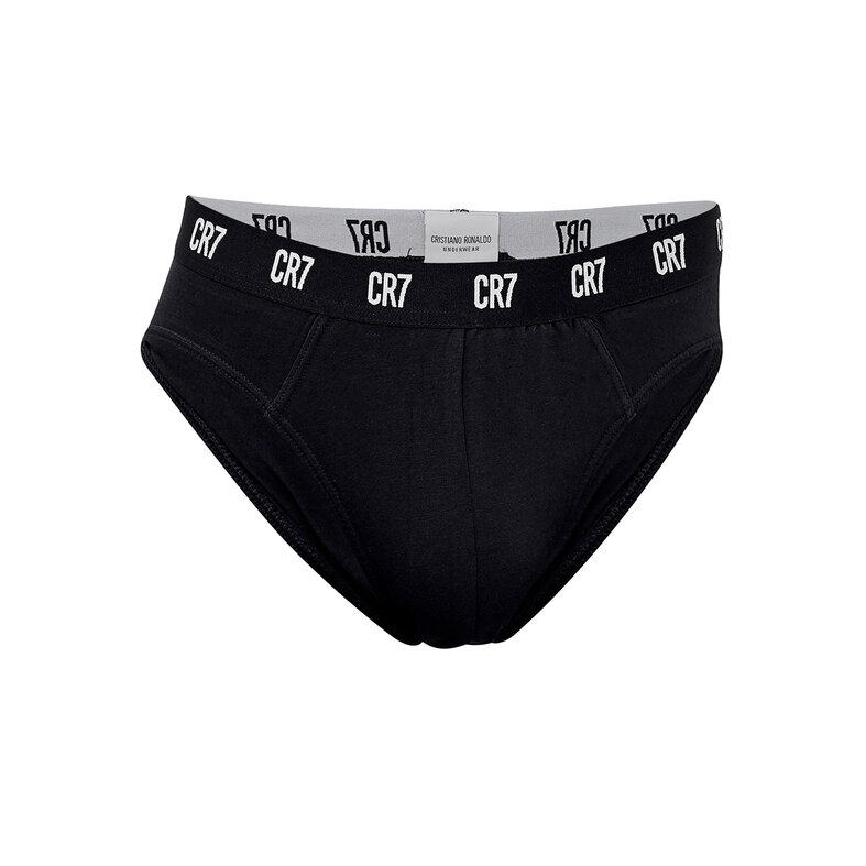 CR7 CR7 Men's Briefs 3-Pack Plain Black
