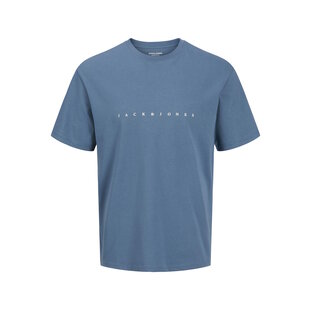 Jack & Jones Plus Size Men's T-shirt JJESTAR Oceanview Blue