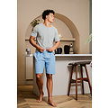 Phil & Co Phil & Co Heren Shortama Korte Pyjama Set Grijs/Blauw
