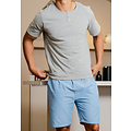 Phil & Co Phil & Co Men's Short Pajama Short Pajama Set Gray/Blue