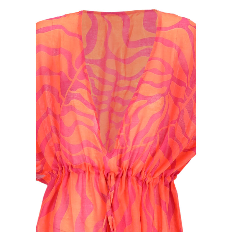 Sarlini Sarlini Dames Tuniek Strandjurk Polyester Coral/Oranje