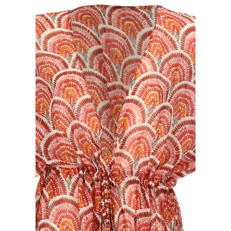 Sarlini Sarlini Dames Tuniek Strandjurk Polyester Earth Rood