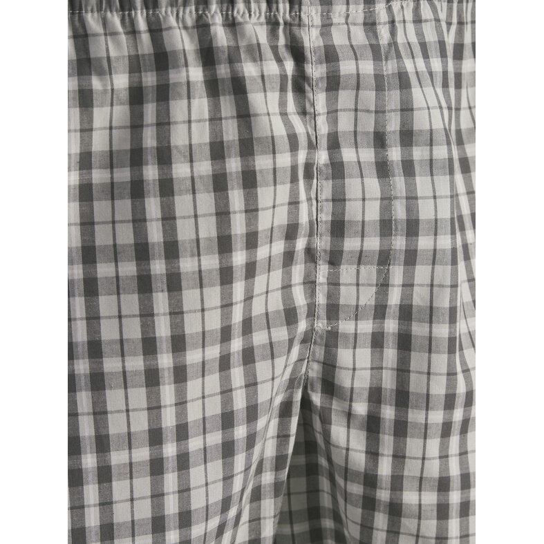 Jack & Jones Jack & Jones Heren Wijde Boxershorts Geweven Katoen JACMILANO 3-Pack Zwart/Grijs