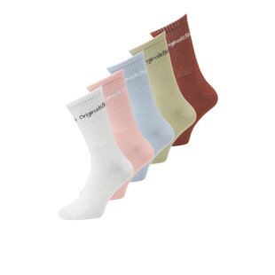Jack & Jones Men's Sports Socks JACVESTERBRO Tennis Socks 5-Pack Multicolor