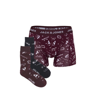 Jack & Jones Men's Christmas Giftbox Socks + Boxer Shorts JACSNOWFLAKE