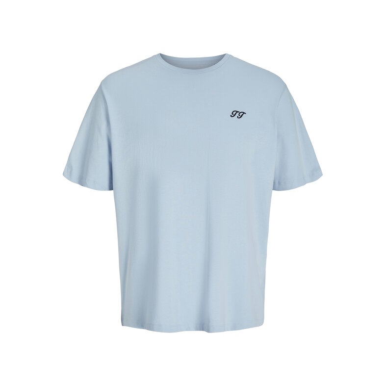 Jack & Jones Junior Jack & Jones Junior Jongens Korte Shortama Pyjamaset JACOMAHA Ronde Hals Lichtblauw/Zwart