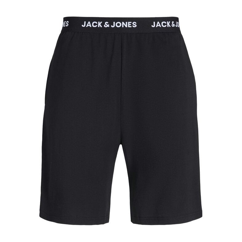 Jack & Jones Junior Jack & Jones Junior Jongens Korte Shortama Pyjamaset JACOMAHA Ronde Hals Lichtblauw/Zwart