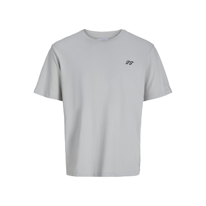 Jack & Jones Junior Jack & Jones Junior Jongens Korte Shortama Pyjamaset JACOMAHA Ronde Hals Grijs/Donkerblauw