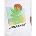 Jack & Jones Jack & Jones Men's T-shirt JJBARBADOS Round Neck White