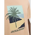 Jack & Jones Jack & Jones Heren T-shirt JJBARBADOS Ronde Hals Oranje