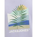Jack & Jones Jack & Jones Men's T-shirt JJBARBADOS Round Neck Purple