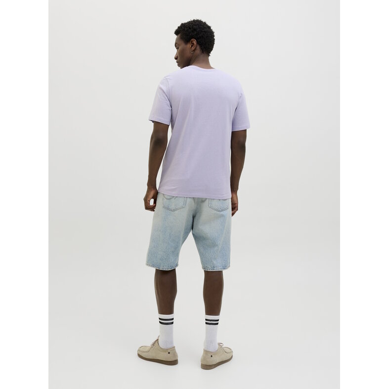 Jack & Jones Jack & Jones Heren T-shirt JJBARBADOS Ronde Hals Paars