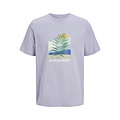 Jack & Jones Jack & Jones Men's T-shirt JJBARBADOS Round Neck Purple