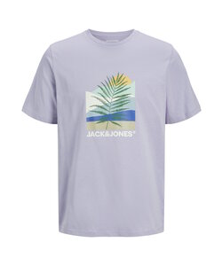 Jack & Jones Men's T-shirt JJBARBADOS Round Neck Purple