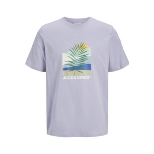 Jack & Jones Heren T-shirt JJBARBADOS Ronde Hals Paars