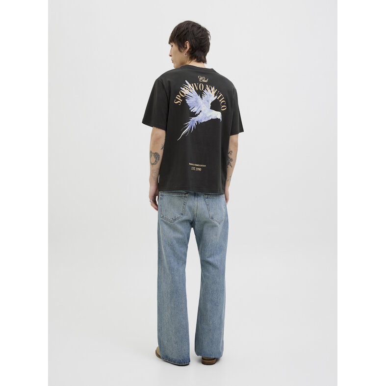 Jack & Jones Jack & Jones Men's T-shirt JORHYDRA Loose Fit Round Neck Black