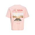 Jack & Jones Jack & Jones Heren T-shirt JORALMERIA Relaxed Fit Ronde Hals Roze