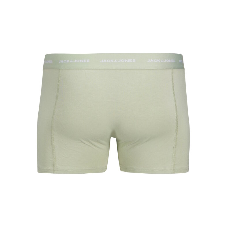 Jack & Jones Jack & Jones Heren Boxershorts Trunks JACTOM Bamboe 3-Pack Zwart/Lichtblauw/Lichtgroen