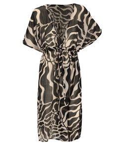 Sarlini Ladies Tunic Beach Dress Polyester Black