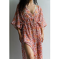 Sarlini Sarlini Ladies Tunic Beach Dress Polyester Earth Red
