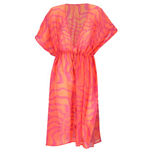 Sarlini Ladies Tunic Beach Dress Polyester Coral/Orange