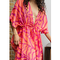 Sarlini Sarlini Ladies Tunic Beach Dress Polyester Coral/Orange