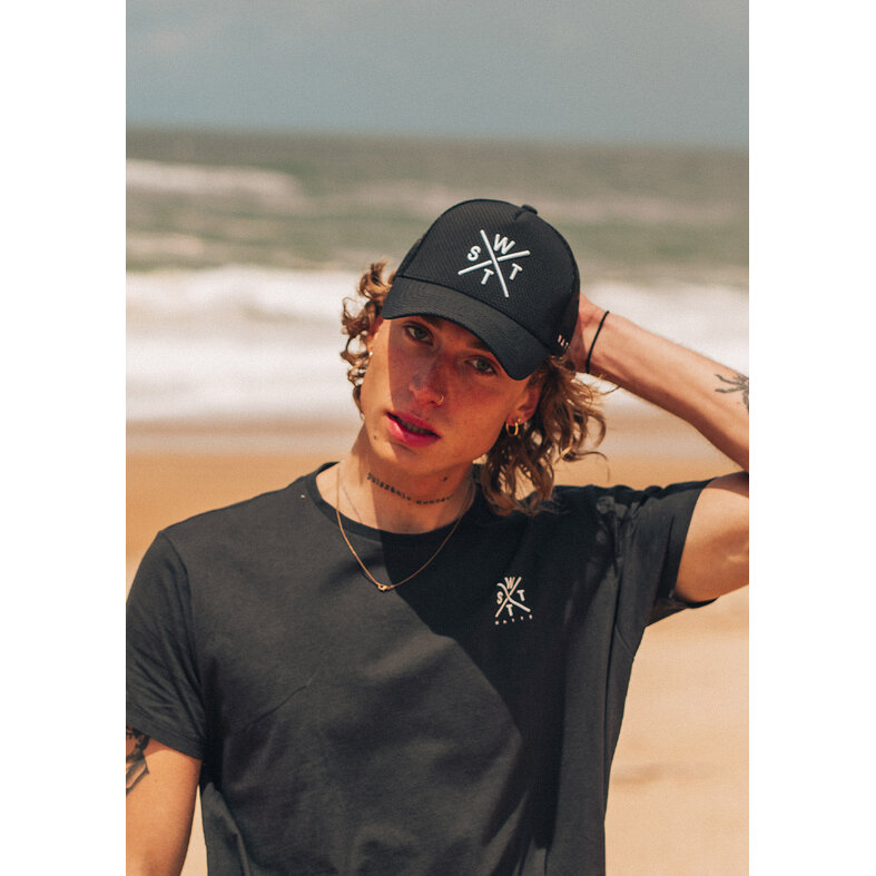 WATTS WATTS Unisex Cap TRIBE Logo Plain Carbon Black