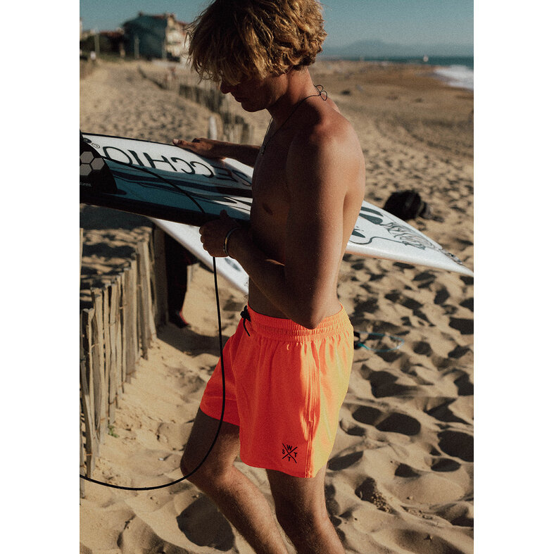 WATTS WATTS Heren Zwemshort R-COOLZ Effen Neon Oranje